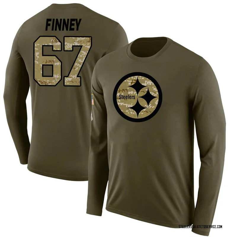 Pittsburgh Steelers Mens BSD Long Sleeve Vintage Henley T Shirt by VF