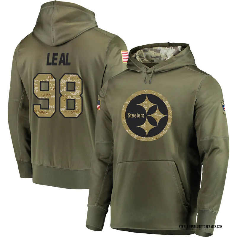 DeMarvin Leal Pittsburgh Steelers Men's Legend Olive Salute to Service  T-Shirt