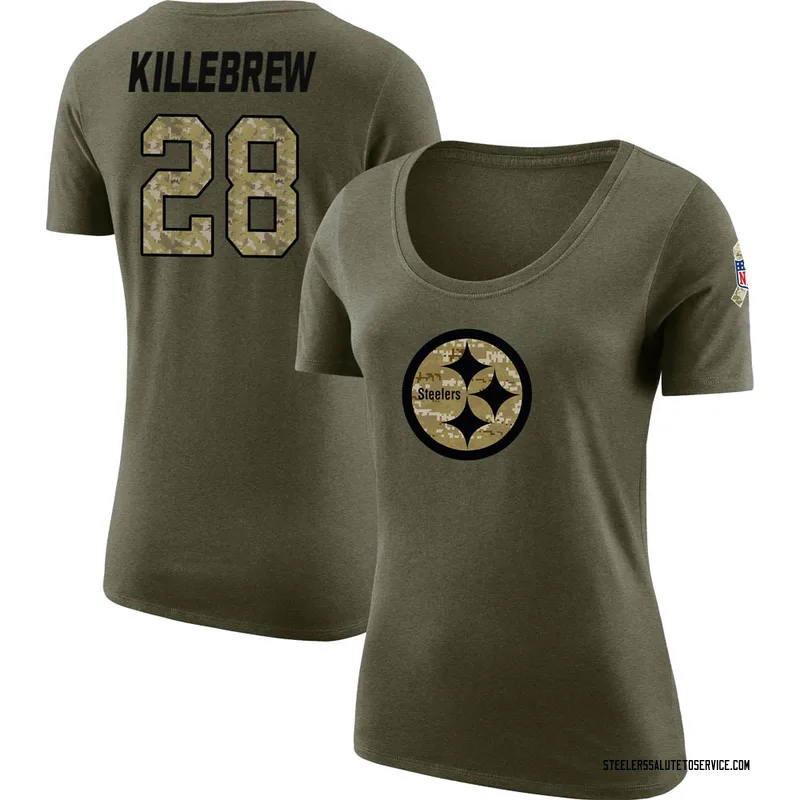 Miles Killebrew Pittsburgh Steelers Youth Black Distressed Name & Number  Tri-Blend T-Shirt