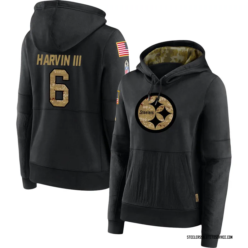 Men's Nike Pressley Harvin III Black Pittsburgh Steelers Game Jersey